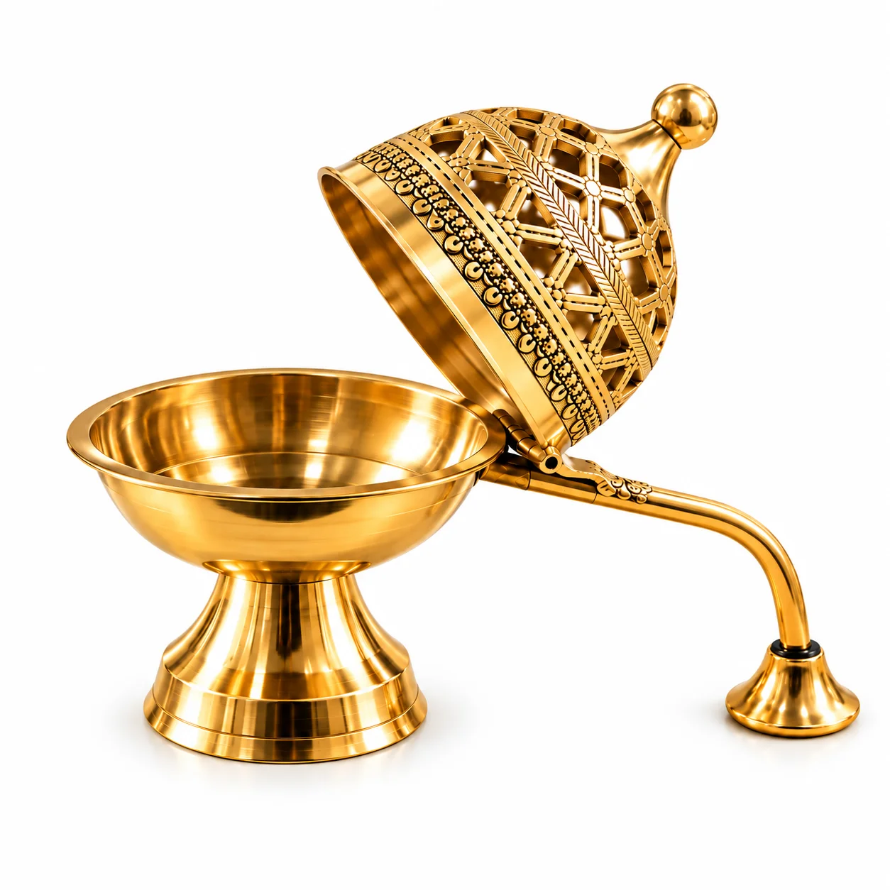 Shraviko Traditional Brass Dhoop Dani Burner
